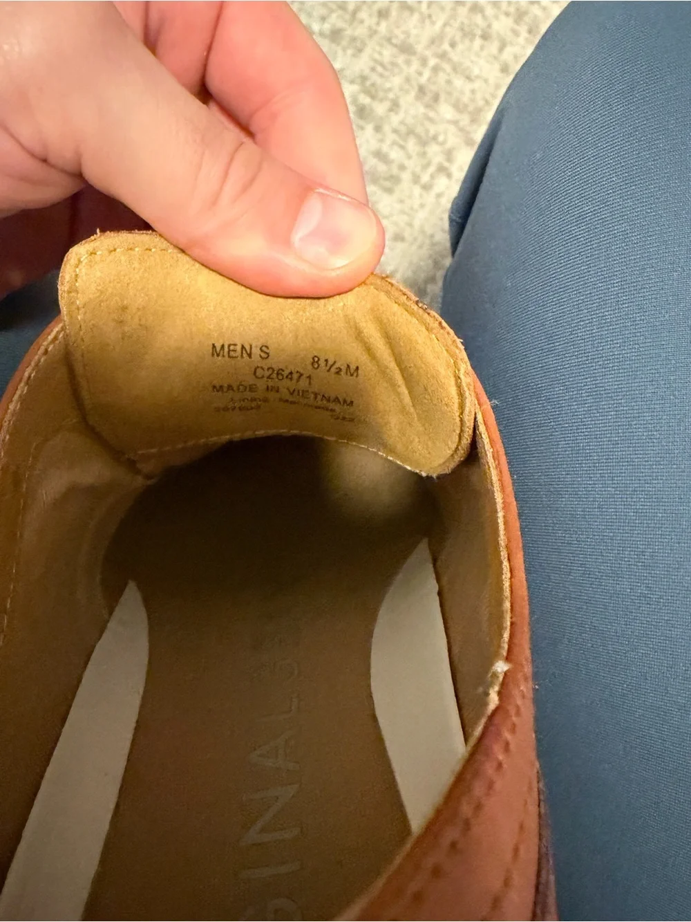 Cole Haan Men's Tan Wingtip Oxfords